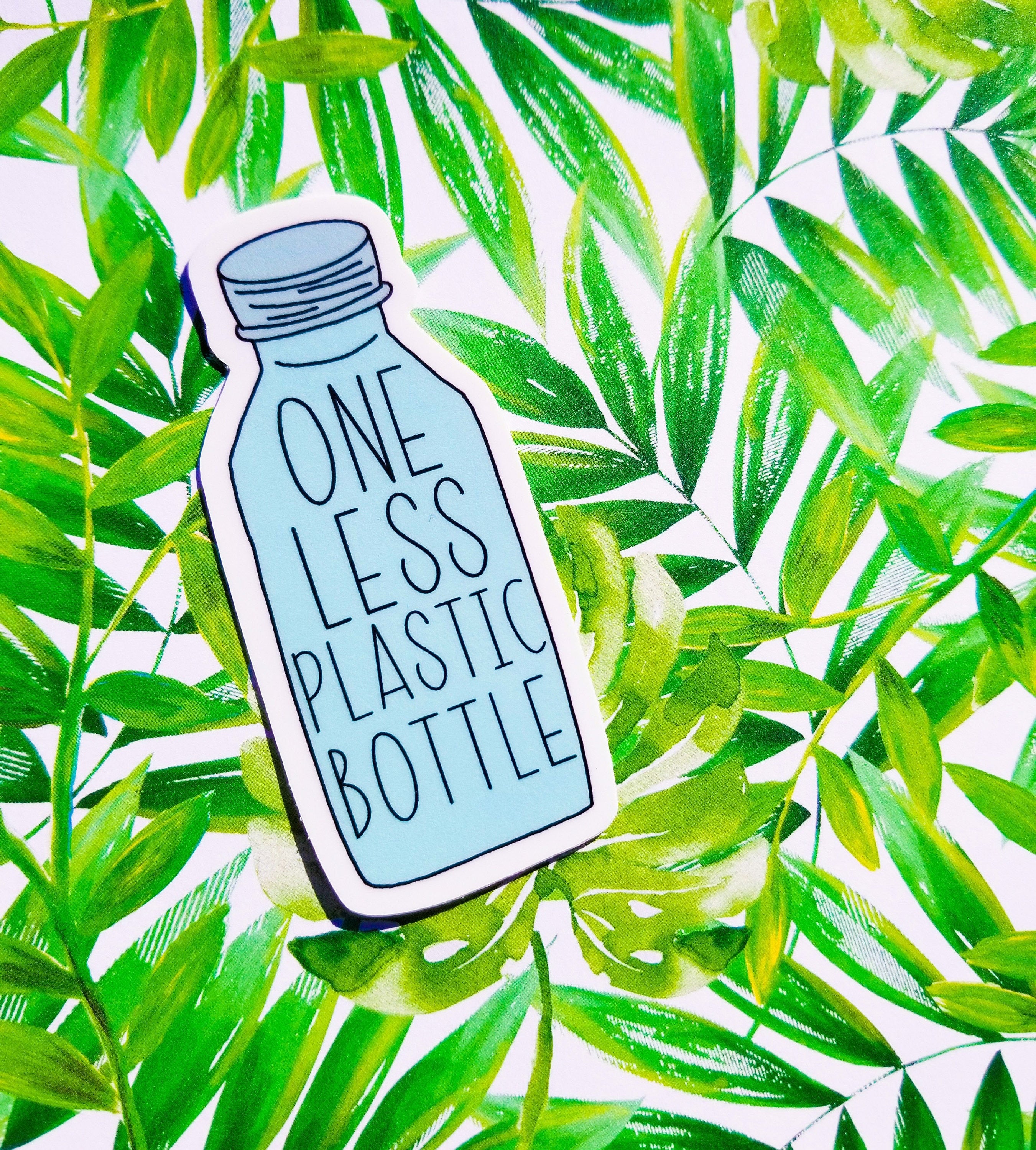 One Less Plastic Bottle Sticker