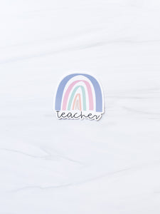 Teacher Rainbow Sticker